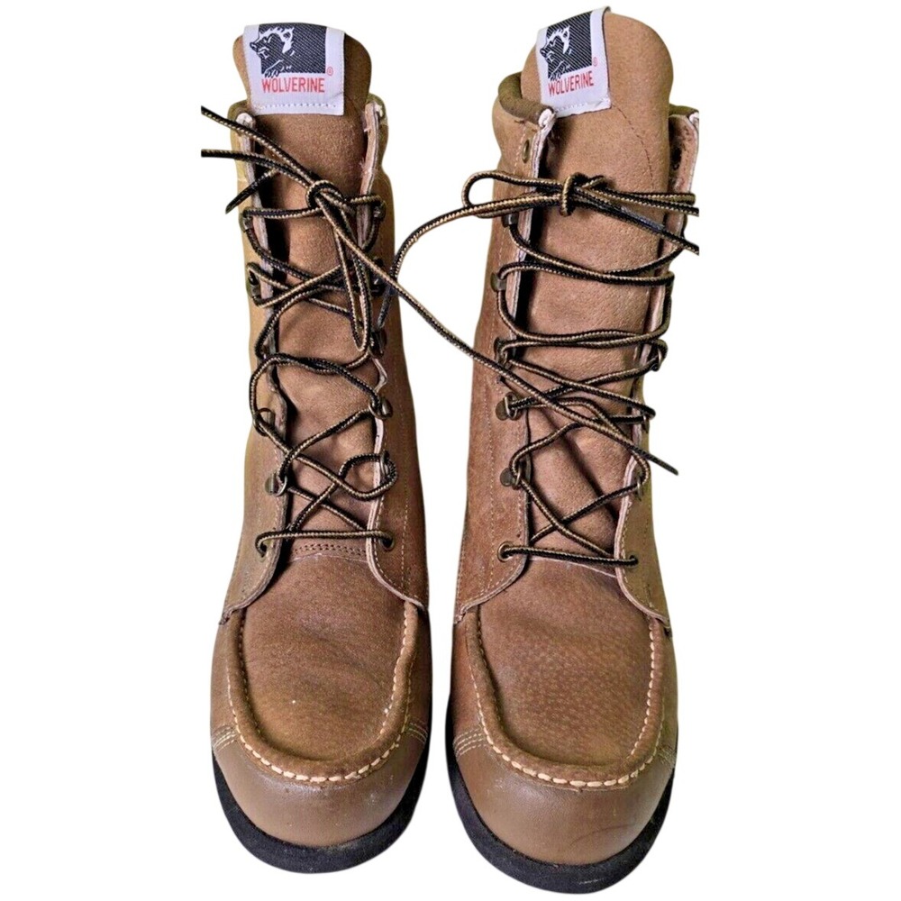 Vintage‎ Wolverine Made In USA Boar Hide Men's Boots Boarhide Size 10 M Pigskin
